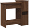 vidaXL - Bureau - met - schappen - 84x40x78 - cm - bewerkt - hout - bruineikenkleur