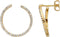 Esprit ESER00531500 Beam - Oorringen - Zilver geelgoudverguld - Zirkonia - Goudkleurig - Ø 20mm