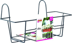 Elho Green Basics Balkonrek Metaal 80 - Accessoires voor Balkon Buiten - Ø 79.3 x H 19.5 cm - Antraciet