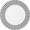 Dutch Rose Streep Dinerbord - Ø 26 cm - Plat - Zwart