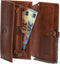 Hide & Stitches Mendoza - Schoudertas/Portemonnee - 12 creditcardvakken - Bruin