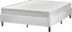 COUNTESS - Tweepersoonsbed - Lichtgrijs - 160 x 200 cm - Polyester