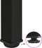 vidaXL - Salontafelpoten - 4 - st - 110-112 - cm - staal - zwart