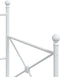 vidaXL - Slaapbank - zonder - matras - 90x200 - cm - staal - wit