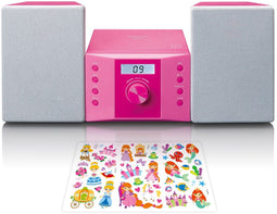 Lenco MC-013PK - Microset - CD-speler en FM-radio - Blauw