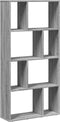 vidaXL - Boekenkast - 60x20x120 - cm - bewerkt - hout - grijs - sonoma - eikenkleurig