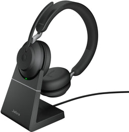 Jabra Evolve2 65 - UC Stereo headset - Bluetooth 5.0 - 30 meter bereik - Zwart