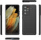 Hoesje Geschikt voor Samsung S21 Ultra Backcover Liquid Siliconen Case TPU Hoesje Zwart - Luxe Telefoonhoesje Wallet Case Pasjeshouder PU Leder