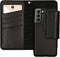 Selencia Hoesje Geschikt voor Samsung Galaxy S21 Hoesje Met Pasjeshouder - Selencia Surya 2-in-1 Uitneembare Vegan Lederen Bookcase - Zwart