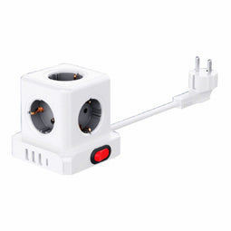 Fbright Stopcontactenstrip 5 Tomas - 5 Schuko aansluitingen - 3680 W - Wit (1,5 m)