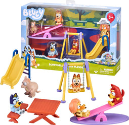 Moose Toys Bluey - Bluey's Speeltuin Deluxe Speelset - Inclusief 4 figuren