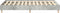 vidaXL - Bedframe - zonder - matras - 135x190 - cm - spaanplaat - betongrijs
