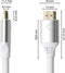 Oehlbach D1C92497 - Ultra High Speed HDMI®-kabel - 8K 60Hz - Wit