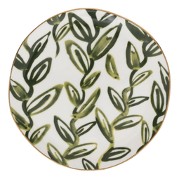 Urban Nature Culture - Good Morning - Plate met handgeschilderde gouden rand - Ø17 cm Multi/Goud