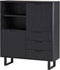 Buffetkast Manuel 120 cm breed - Zwart | Meubelplaats