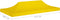 vidaXL Partytentdak - 270 g/m² - 6x3 m - Geel