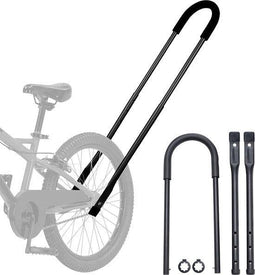 Qwali Duwbeugel - Duwstang kinderfiets - Instelbare hoogte 55,99-73,99 cm - Zwart