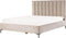SEZANNE - Bed met opbergruimte - Taupe - 180 x 200 cm - Fluweel