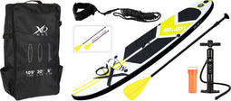 XQ Max Sup board beginners 320 cm - 6-delige set - Geel zwart