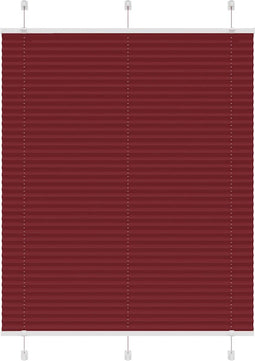 vidaXL - Plissé - rolgordijn - 110x150cm - stofbreedte - 109,4cm - bordeauxrood