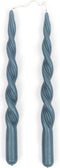 Rivièra Maison Twisted Dinner Candle blue 2 pcs set van 3