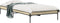 vidaXL - Bedframe - bewerkt - hout - en - metaal - sonoma - eikenkleurig - 100x200 - cm
