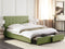 ROCHELLE - Bed opbergruimte - Groen - 160 x 200 cm - Polyester