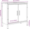 vidaXL - Wastafelkast - 60x30x60 - cm - bewerkt - hout - oud - houtkleurig