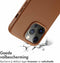 Accezz iPhone 13 Pro - Leren Hoesje - Geschikt voor MagSafe - Sienna Brown