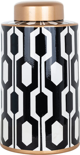 Richmond Pot Faylinn groot (Black/white)