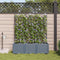 vidaXL - Tuinbakken - met - Water - Irrigatiesysteem - 3 - stuks - Lichtgrijs