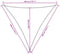 vidaXL - Zonnescherm - driehoekig - 3x3x3 - m - oxford - stof - taupe