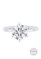Elli Dames Ring - Ring met Swarovski® kristal - Zilverkleurig (maat 52)