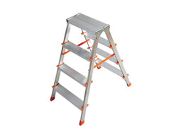 FILO Dubbelzijdig trapgereedschap - Aluminium - 2x4 treden (2 stuks)