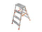 FILO Dubbelzijdig trapgereedschap - Aluminium - 2x4 treden (2 stuks)
