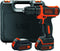 BLACK+DECKER BDCDD12 - Accuschroefboormachine - 10,8V lithium-ion met 2 accu's en snellader