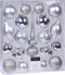 Kerst Hangdeco Set 19Sts Zilver.