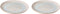 Palmer Bord Light Blue Sea 22.5 cm Blauw Stoneware 2 stuks