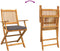 vidaXL - Vouw - Tuinstoelen - met - Grijze - Kussen - 2st - Vast - Acacia - Hout