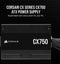 Corsair CX750 - ATX Voeding - 80 PLUS Bronze 750W - Zwart (2023)