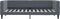 vidaXL - Slaapbank - 100x200 - cm - fluweel - donkergrijs