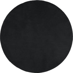 vidaXL - Vloerkleed - OVIEDO - laagpolig - Ø - 80 - cm - zwart
