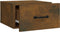 vidaXL - Nachtkastje - wandgemonteerd - 35x35x20 - cm - gerookt - eikenkleurig