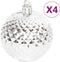 vidaXL - 70-delige - Kerstballenset - zilver - en - wit