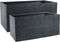Mica Decorations Stream Plantenbakken - 112 x 54 x 50 cm - Cement - Grijs - Set van 2