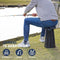 Nexxt Vouwbare Kruk - Opvouwbare Stoel - Verstelbare Hoogte 6-45 cm - Zwart