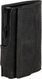 Clicksafe pasjeshouder - RFID - 8 pasjes - jachtleer/aluminium - zwart - JU-961301