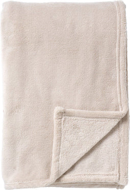Dutch Decor - OWEN - Plaid 130x160 cm - coral fleece deken - heerlijk zacht - Pumice Stone - beige