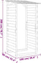 vidaXL - Pergola - met - dak - 100x90x200 - cm - geïmpregneerd - grenenhout