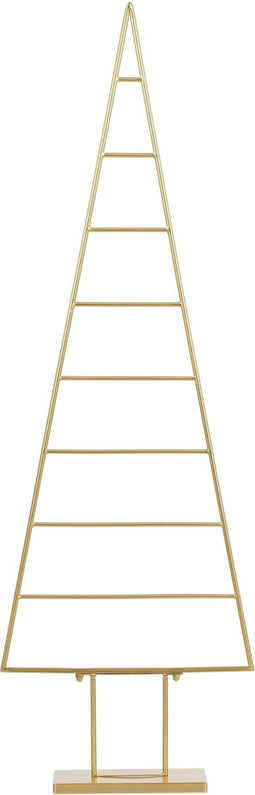 House of Seasons Decoratie Kerstboom - L50 x B15 x H152 cm - Metaal - Goud